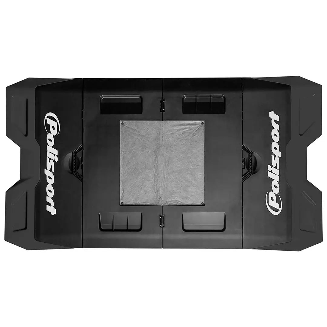 Alfombra moto Polisport plegable - Negro