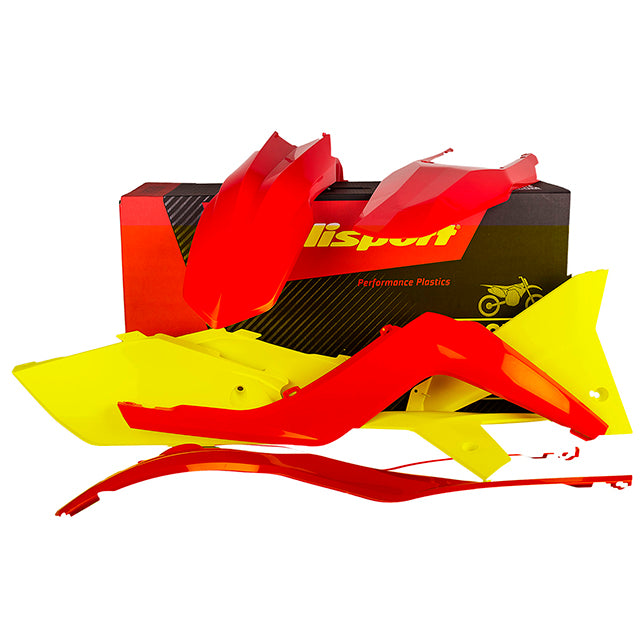 Kit de plásticos EC125/EC-E125/EC200/EC-E200/EC250/EC-E250/EC300/EC-E300 12-13 Polisport - OEM guardabarros rojo 90554