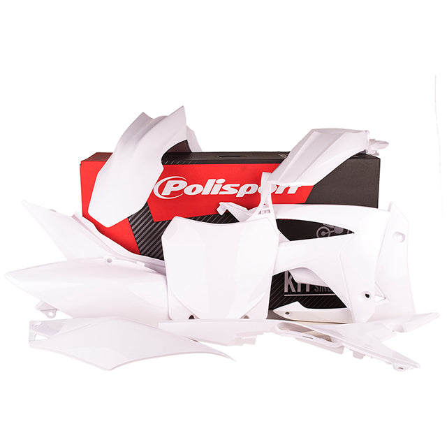 Kit de plásticos Honda CRF450R 13-16 CRF250R 14-17 Polisport - blanco 90561