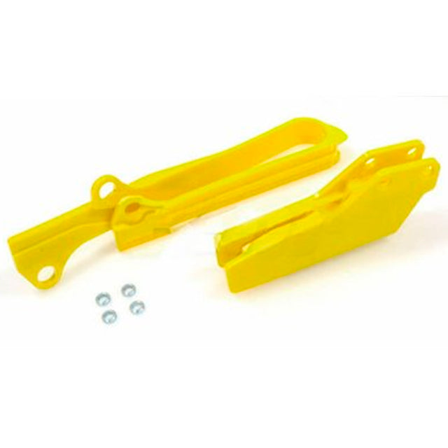 Kit Guia y Patín de cadena Suzuki RMZ450 07-17 RMZ250 10-11 Polisport - amarillo 90614