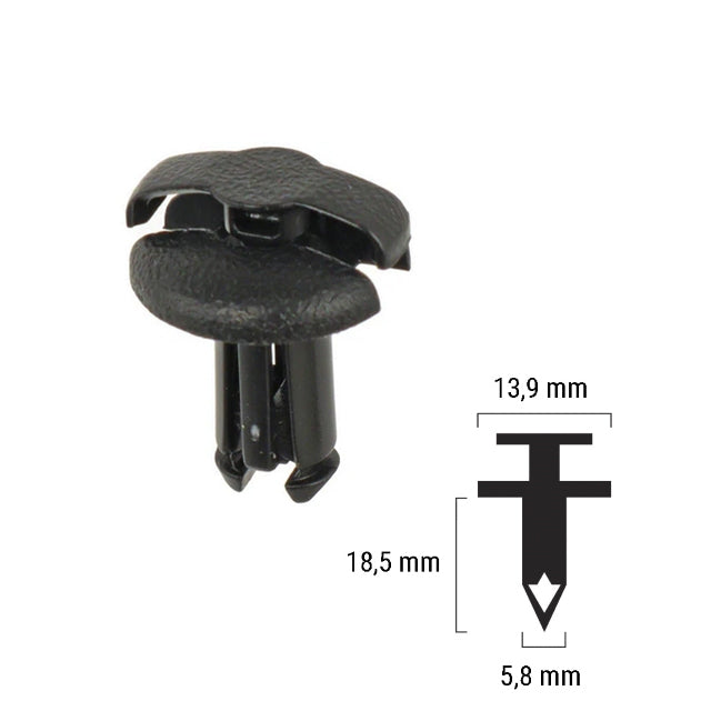 Rivet plastique Honda 90683/GAZ/003 RMS