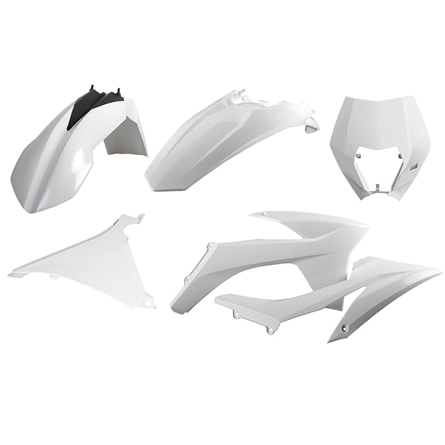 Kit de plásticos KTM EXC/EXC-F con mascara careta 12-13 Polisport - blanco 90854