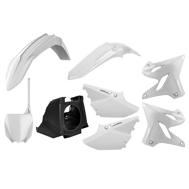 Kit de plásticos YZ125/250 02-21 Polisport - blanco 90900