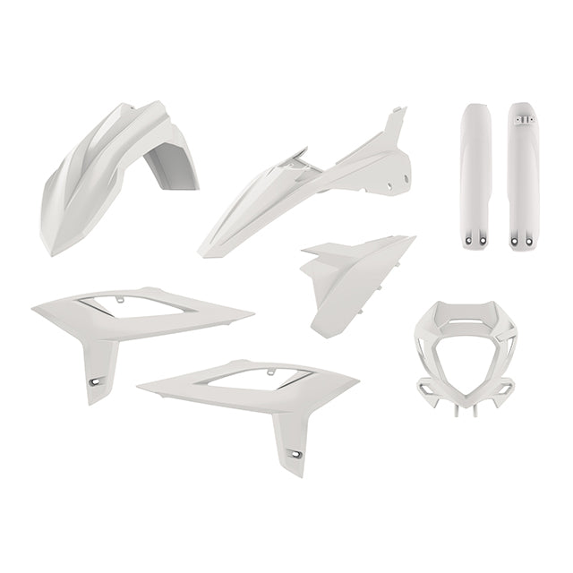 Kit de plásticos Beta RR 250/300 2T 350/400/450 4T con protectores de horquilla y careta 20-22 Polisport - OEM 90929