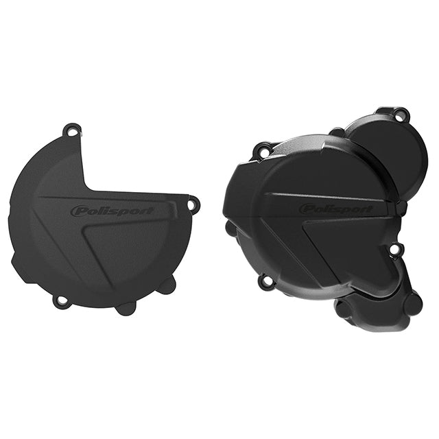 Kit Tapa embrague y encendido EXC/XCW 250/300 Husq TE250/300 17-22 Polisport - negro 90968