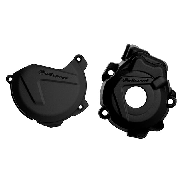 Kit Tapa embrague y encendido KTM SXF/XCF HUSQ FC 250/350 13-15 Polisport - negro 90970