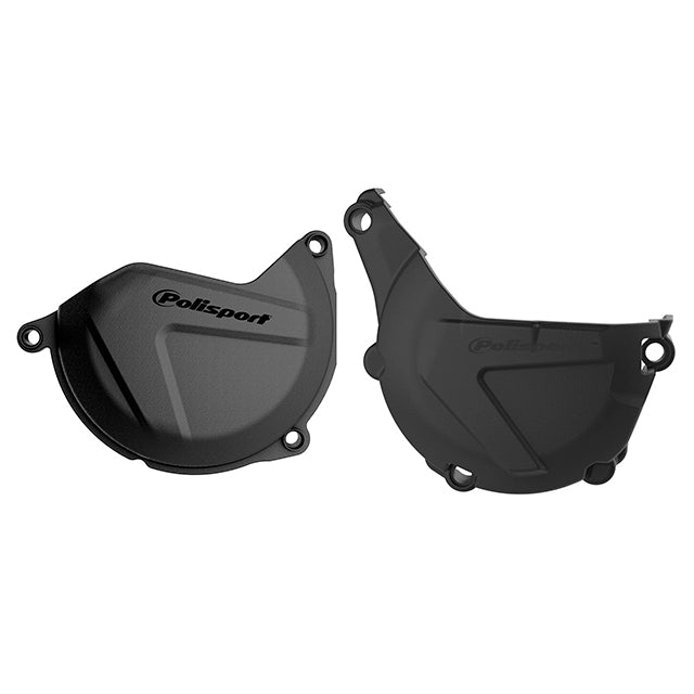 Kit Tapa embrague y encendido Husqvarna FE 450/501 14-16 KTM EXC/XCW450/500 13-16 Polisport - negro 90988