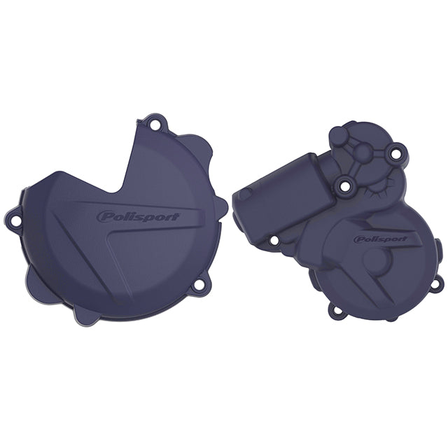 Kit Tapa embrague y encendido EXC/XCW 250/300 Husq TE250/300 13-16 Polisport - azul 91050