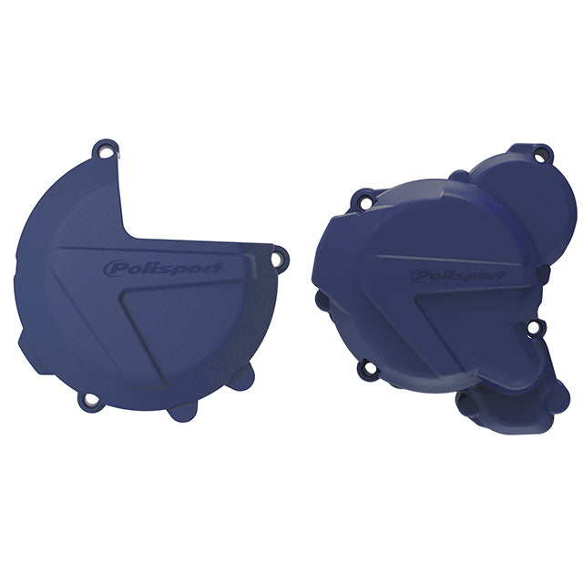Kit Tapa embrague y encendido EXC/XCW 250/300 Husq TE250/300 17-22 Polisport - azul 91051