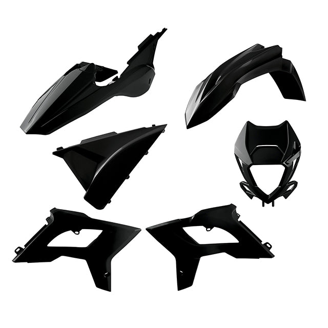 Kit de plásticos Restyling BETA RR 2T/4T con careta 18-19 Polisport - negro 91077