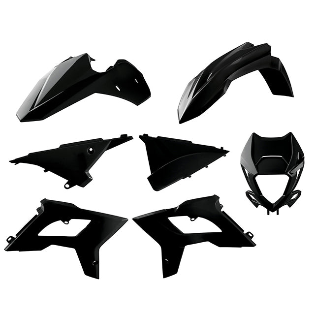 Kit de plásticos Restyling BETA RR 2T/4T con careta 13-17 Polisport - negro 91087