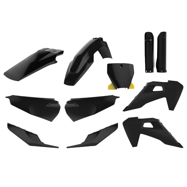 Kit de plásticos Husqvarna TC125/250 / FC250/350/450 19-22 Polisport - negro 91122