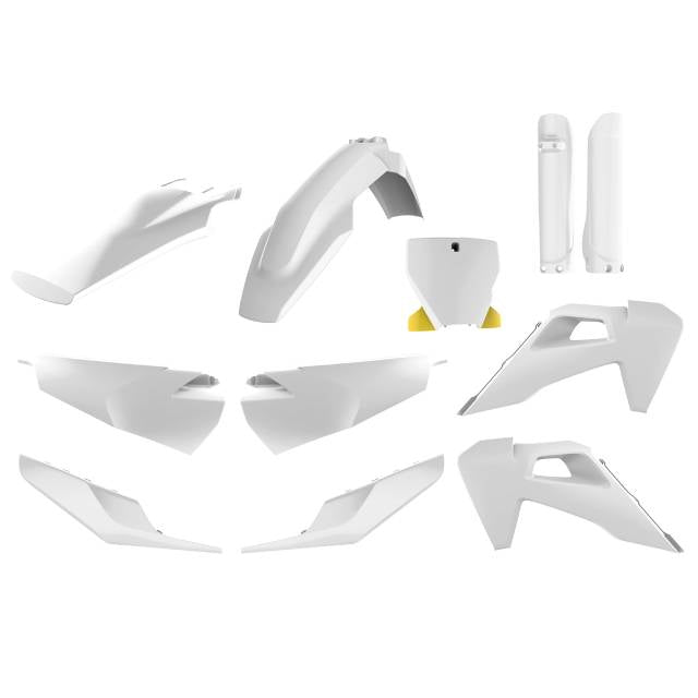 Kit de plásticos Husqvarna TC125/250 / FC250/350/450 19-22 Polisport - OEM blanco 91123