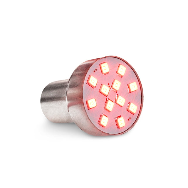 Bombillas LED roja piloto trasero 12 LEDs tipo BAY15D 2 unidades