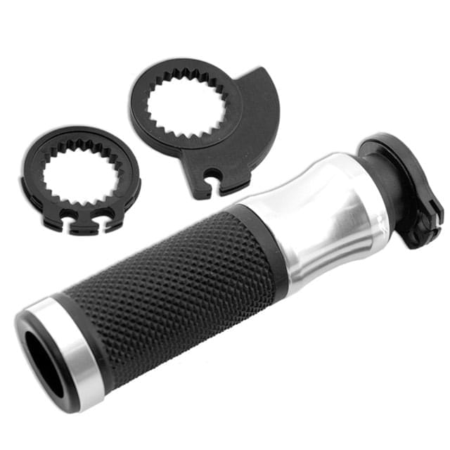 Punhos de alumínio fresado CNC - preto