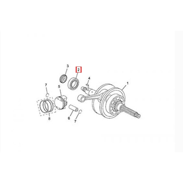 Cojinete cigüeñal Yamaha X-Max 125 14-18 93306305XJ00