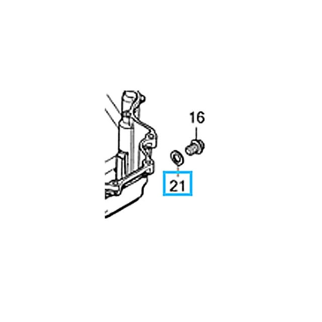 Arandela junta tapón vacíado d.12,2x20x2mm Honda 94109-12000