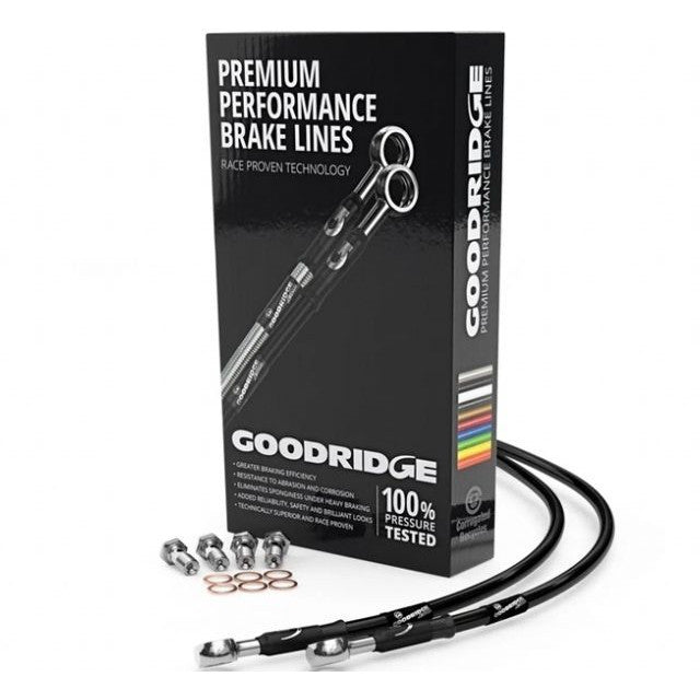 Latiguillo de freno trasero Honda CBR 600 95-98 Goodridge - negro HN0608A-1RC-BK