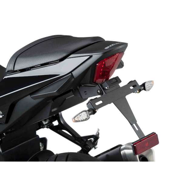 Soporte matrícula Negro Suzuki GSX-R250r 17-18' PUIG 9523N