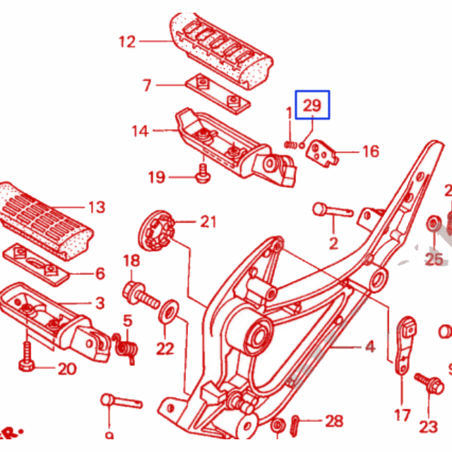 Bola acero 1/4 Honda 96211-08000