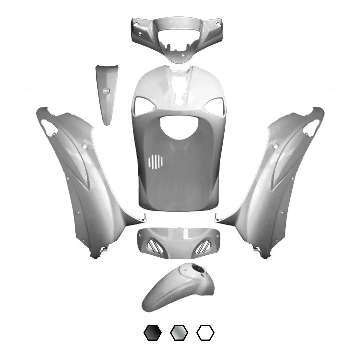 Carenados Piaggio Liberty 50/125 7 piezas AllPro