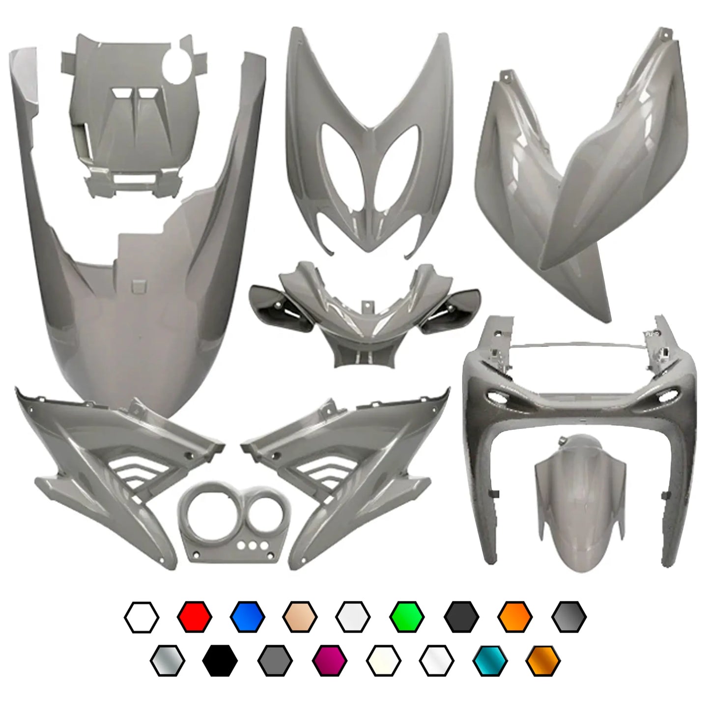 Kit carénages Yamaha Aerox / MBK Nitro <13 11 pièces AllPro