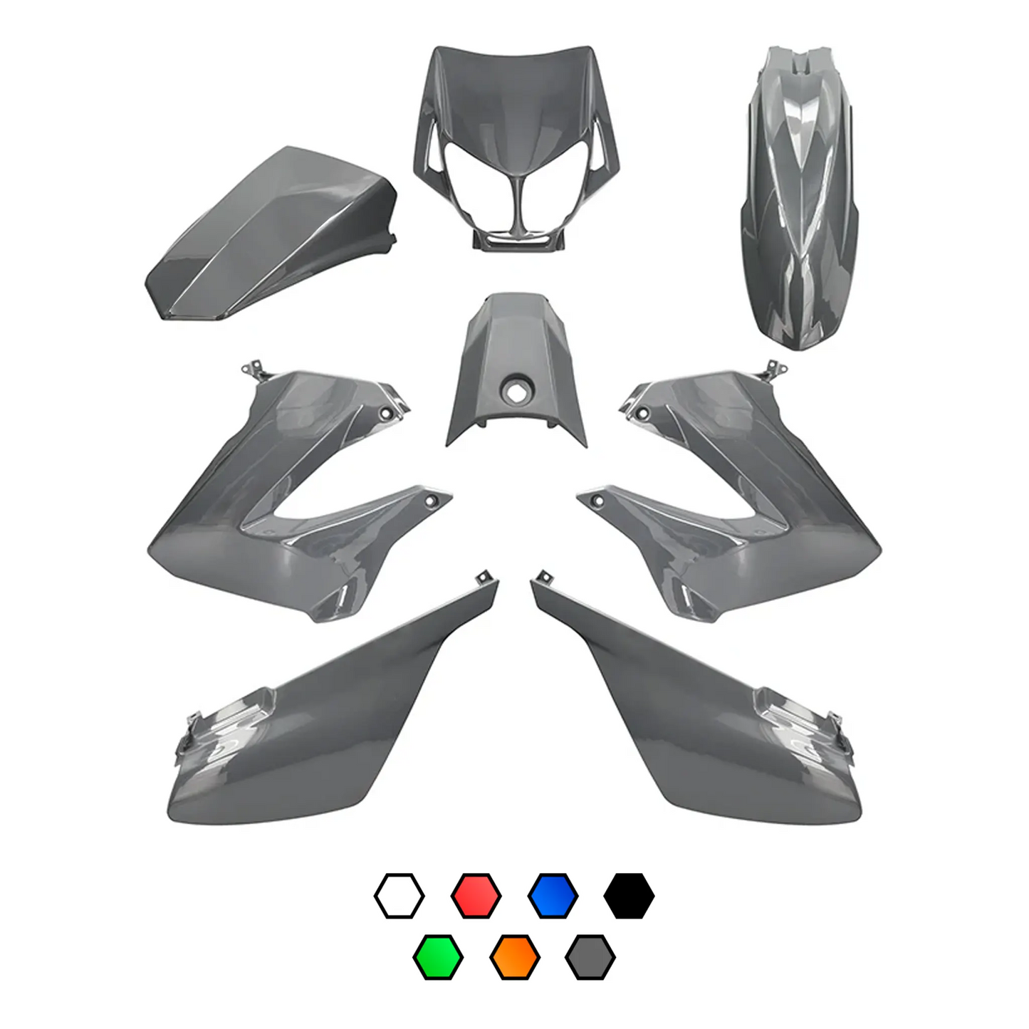 Derbi Senda 00-10 Fairing Kit 8 pieces injection AllPro