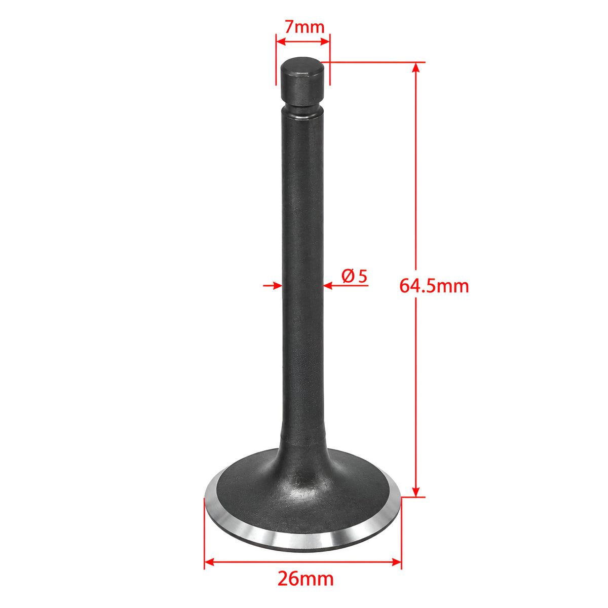 Medidas de la válvula de admisión AllPro compatible con Yamaha YBR 125