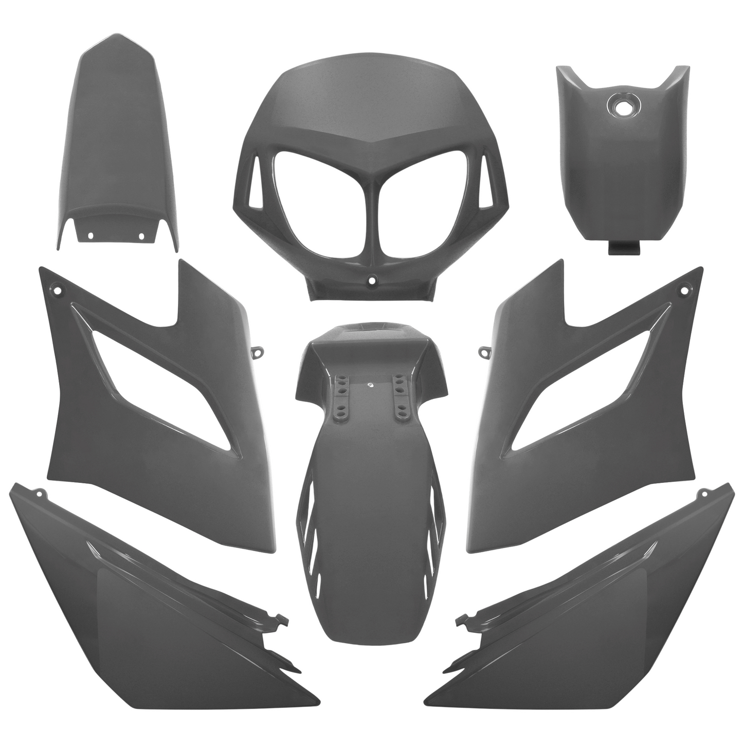 Kit de Carenagens Derbi Senda DRD Racing/Limited 04-10 8 peças injeção AllPro