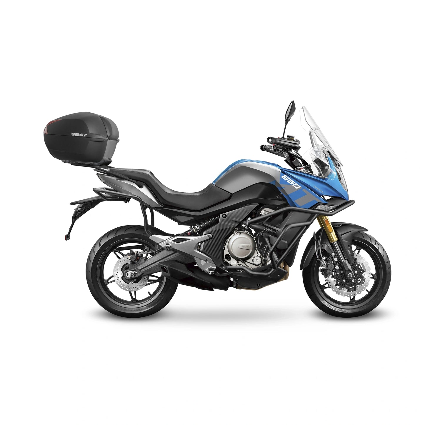 Fixações da mala superior Shad Cf moto 650MT 18-24
