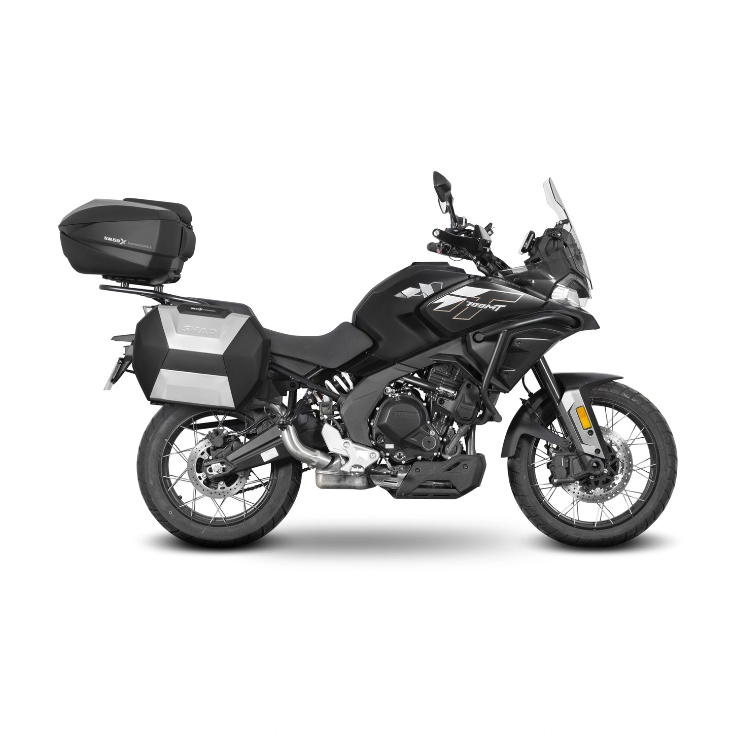 Fixações laterais 4P Shad Cf moto 700MT / Adv 25-26