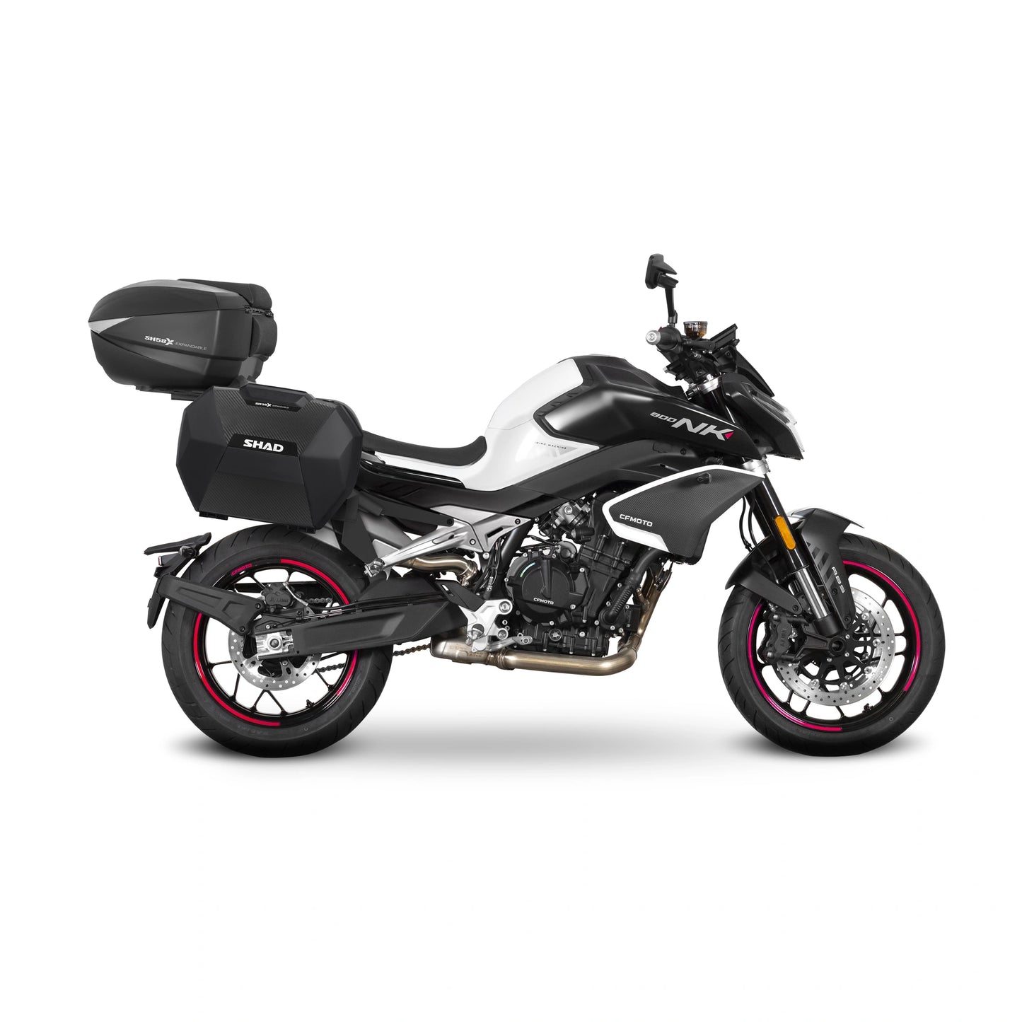 Fixações laterais 3P Shad Cf moto 800 NK/SPORT/ADVANCED 23-26