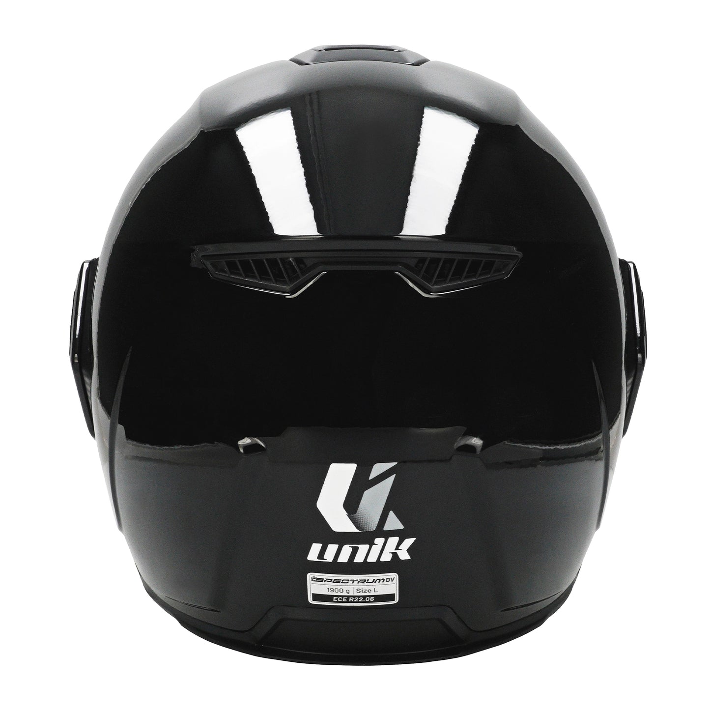 Casco Unik Spectrum DV Solid - Negro Brillo