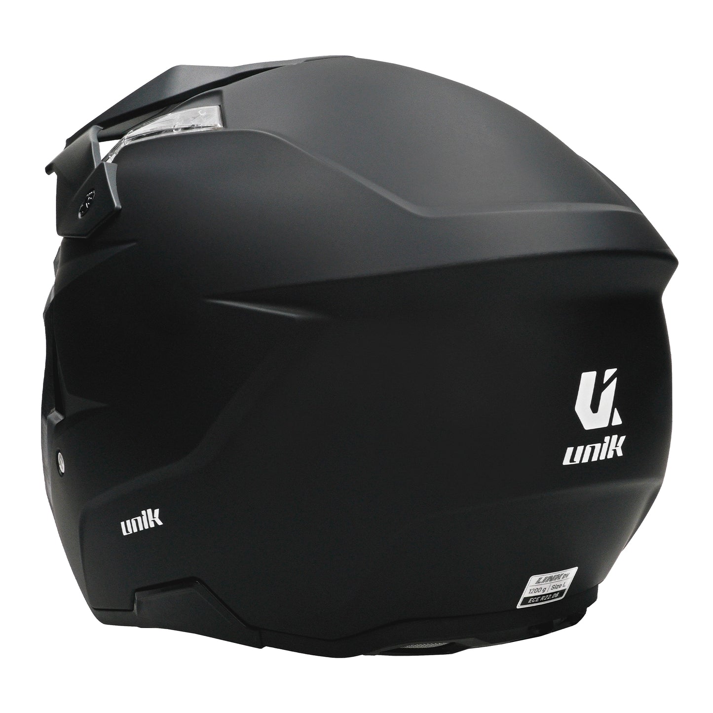 Unik Link DV Solid Helmet - Matte Black