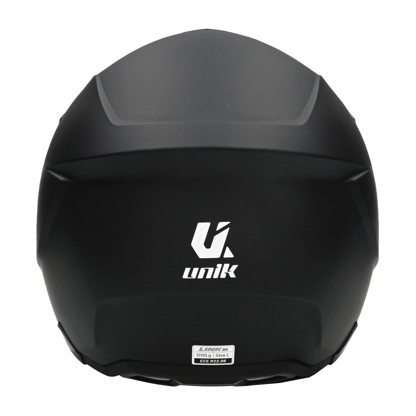 Unik Link DV Solid Helmet - Matte Black