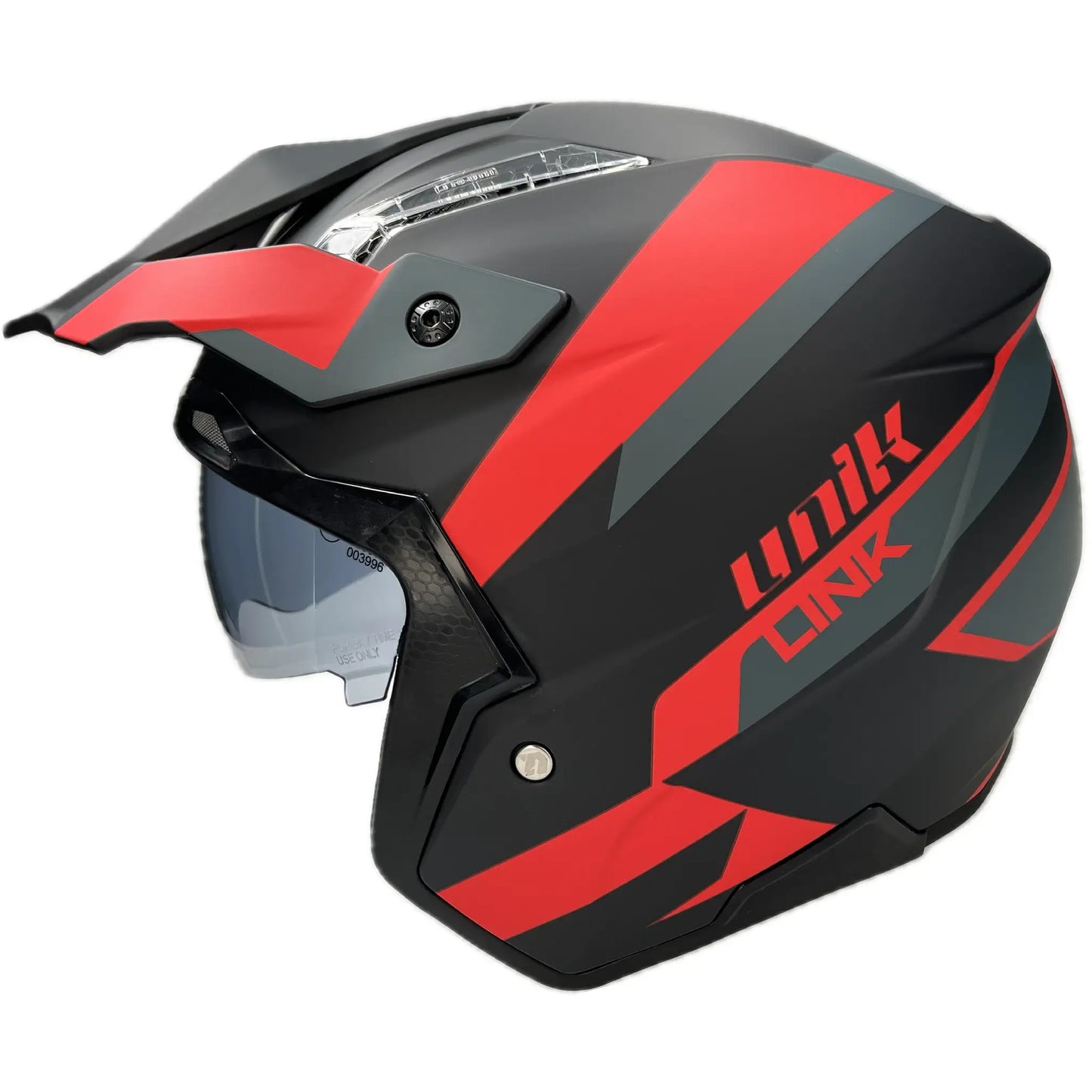 Casco Unik Link DV Blueza - Negro/Rojo