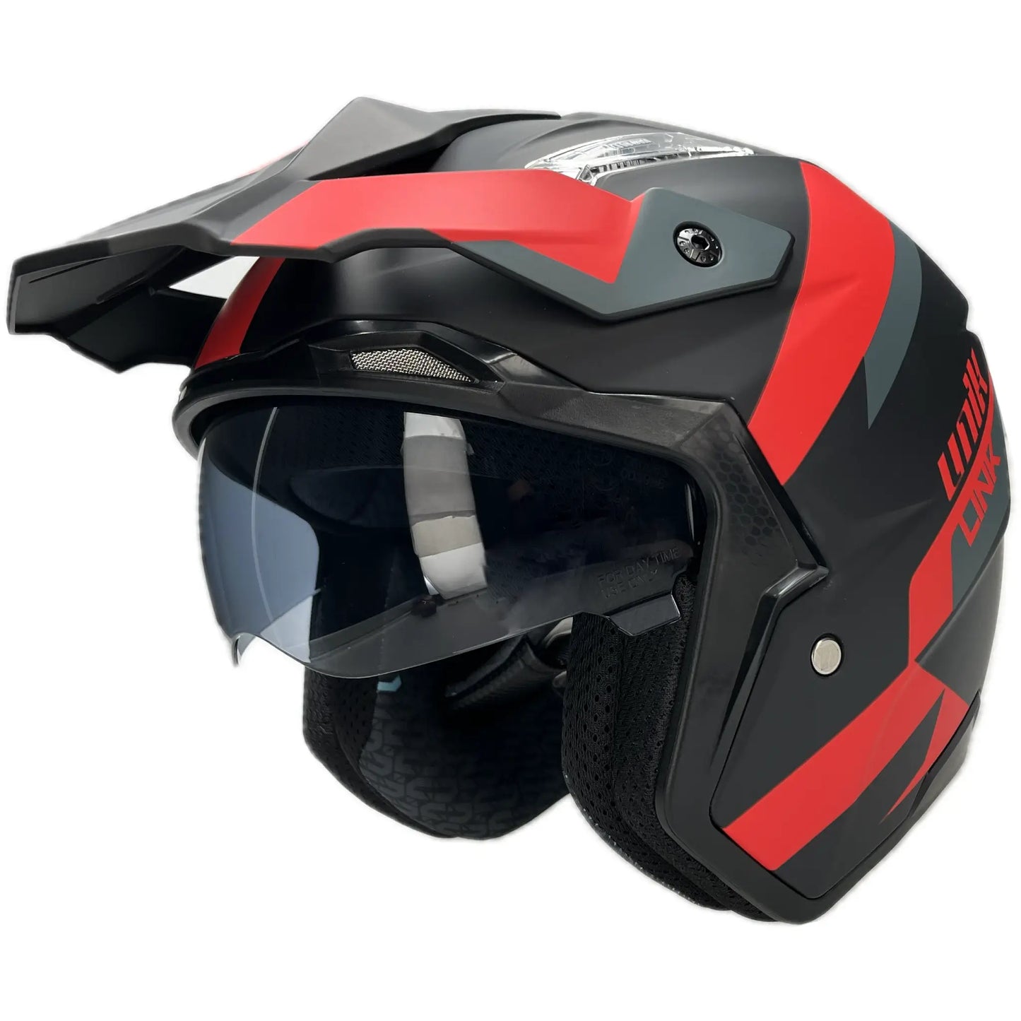 Casco Unik Link DV Blueza - Negro/Rojo
