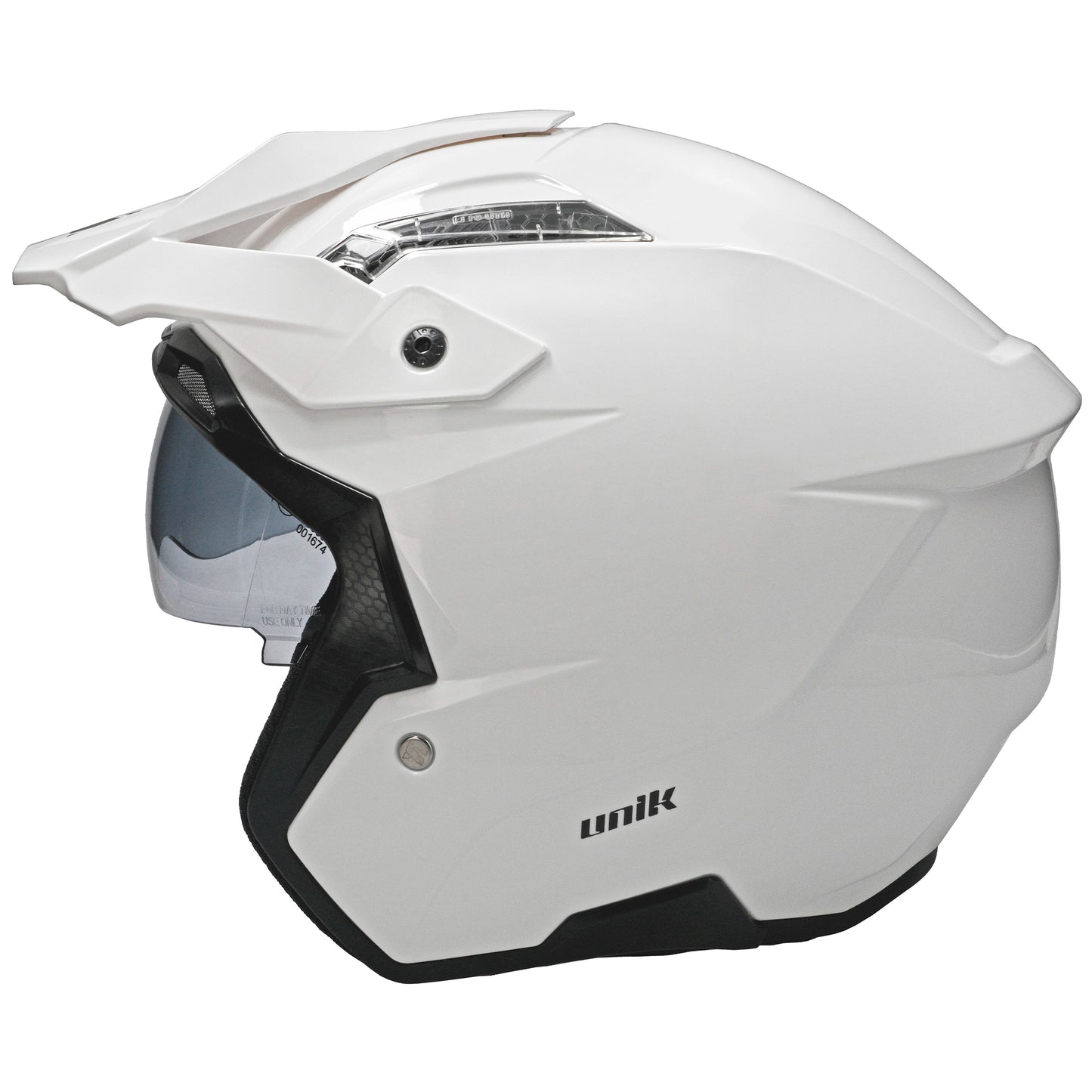 Unik Link DV Solid Helmet - Gloss White