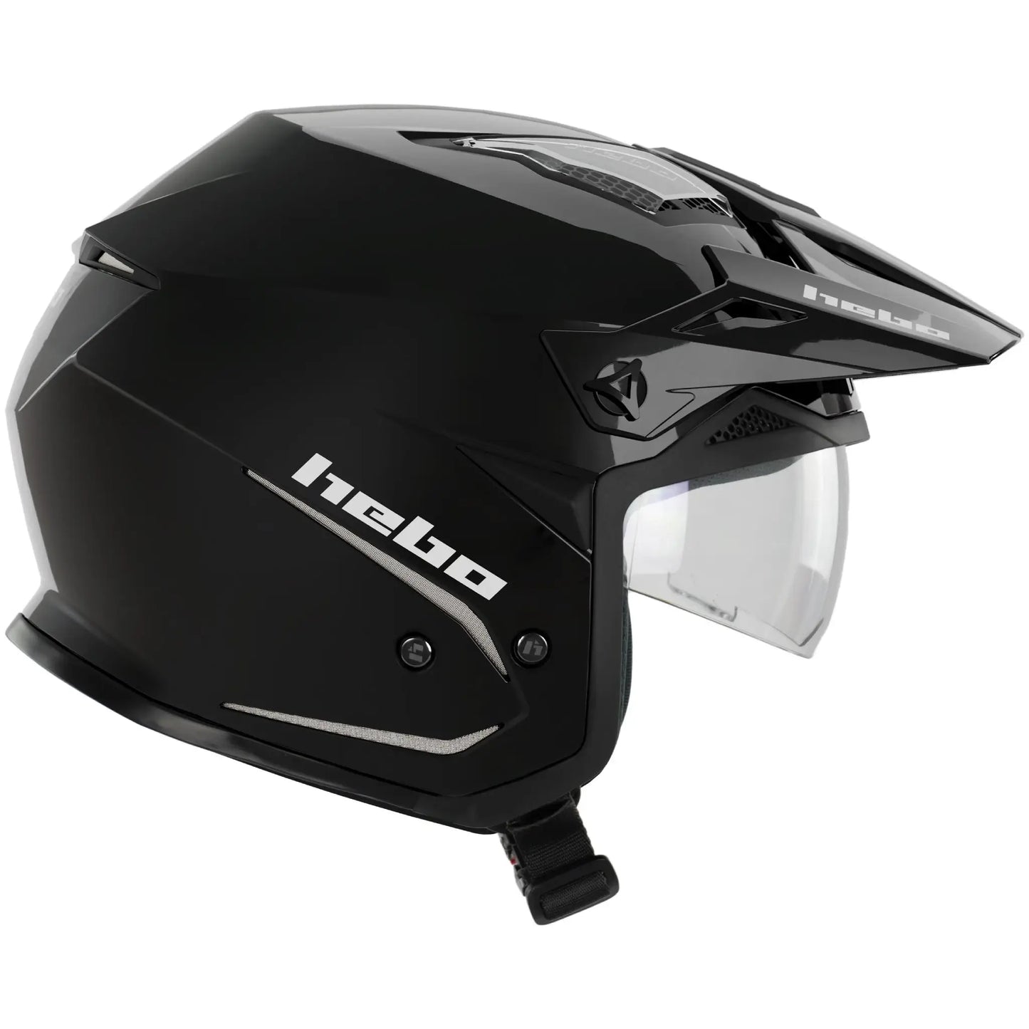 Casco Hebo Zone 5 Monocolor - Negro Brillo