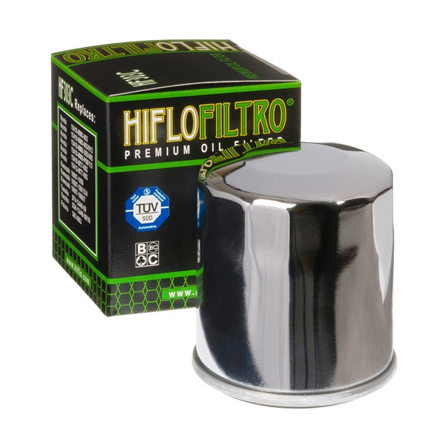 Filtro de aceite Honda / Kawasaki / Yamaha Cromado Hiflofiltro