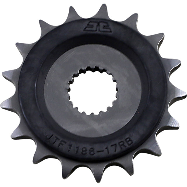 Piñon de Acero 17 Dientes Con Goma JTF1186 JT Sprockets JTF1186.17RB