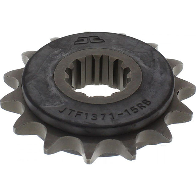 Piñon de Acero 15 Dientes Con Goma JTF1371 JT Sprockets JTF1371.15RB
