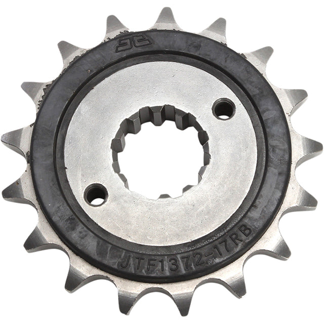 Piñon de Acero 17 Dientes Con Goma JTF1372 JT Sprockets JTF1372.17RB