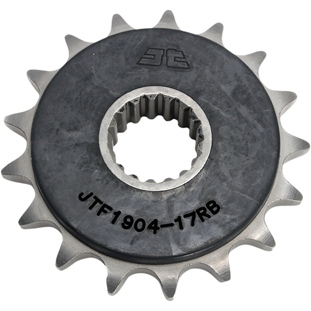 Piñon de Acero 17 Dientes Con Goma JTF1904 JT Sprockets JTF1904.17RB