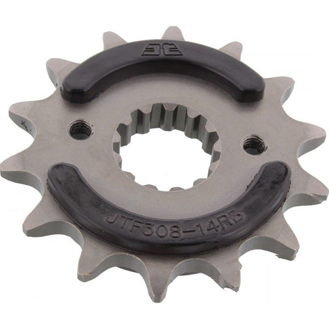 Piñon de Acero 14 Dientes Con Goma JTF308 JT Sprockets JTF308.14RB