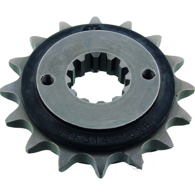 Piñon de Acero 16 Dientes Con Goma JTF314 JT Sprockets JTF314.16RB