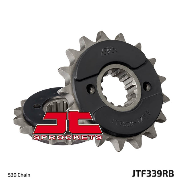 Piñon de Acero 18 Dientes Con Goma JTF339 JT Sprockets JTF339.18RB