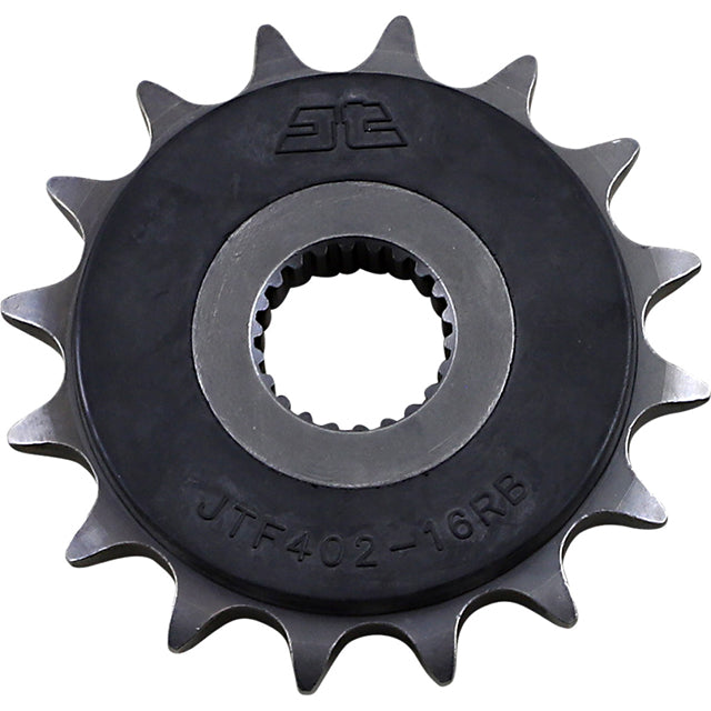 Piñon de Acero 16 Dientes Con Goma JTF402 JT Sprockets JTF402.16RB