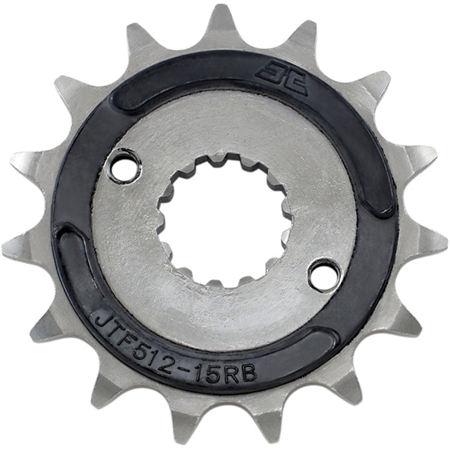 Piñon de Acero 15 Dientes Con Goma JTF512 JT Sprockets JTF512.15RB