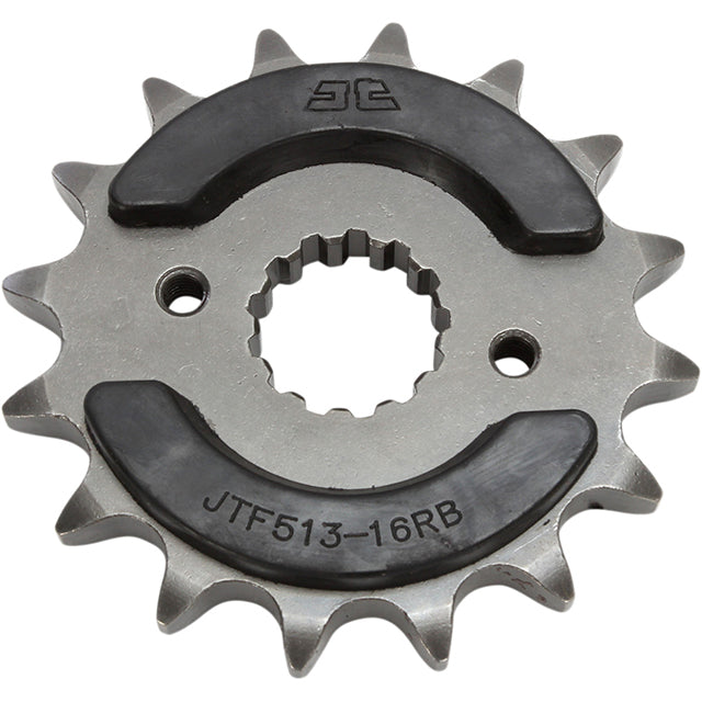 Piñon de Acero 16 Dientes Con Goma JTF513 JT Sprockets JTF513.16RB